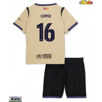 Barcelona Fermin Lopez #16 Replica Away Minikit 2025-26 Short Sleeve (+ pants)